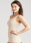 Frappe 6-in-1 Shapewear Tank Top - Side View On Model | Yummie