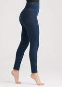 True Indigo Denim Shaping Leggings High Waisted - Side Profile View | Yummie